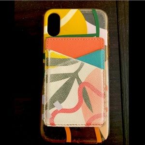 iPhone X case with card holder